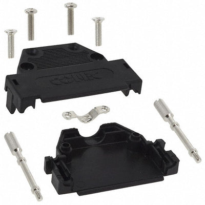 165X10159X by Conec - CONNECTOR BACKSHELL 25POS 180DEG BLK