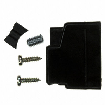 165X10389XE by Conec - CONNECTOR BACKSHELL 9POS 180DEG BLACK