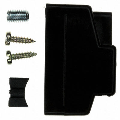 165X10399XE by Conec - CONNECTOR BACKSHELL 15POS 180DEG BLK