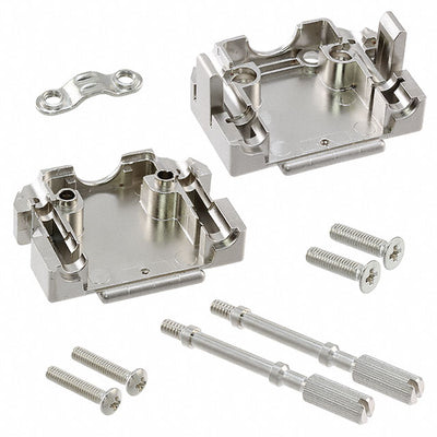 165X10909X by Conec - CONNECTOR BACKSHELL 9POS 180DEG SHLD