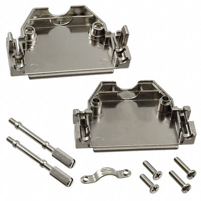 165X10929X by Conec - CONNECTOR BACKSHELL 25POS 180DEG SHLD