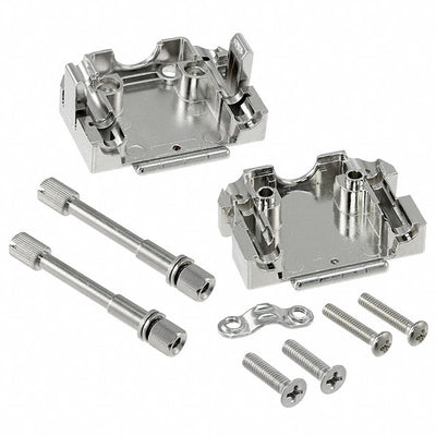 165X11009X by Conec - CONNECTOR BACKSHELL 9POS 180DEG SHLD