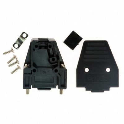 165X11239XE by Conec - CONNECTOR BACKSHELL 9P 45/180DEG BLK