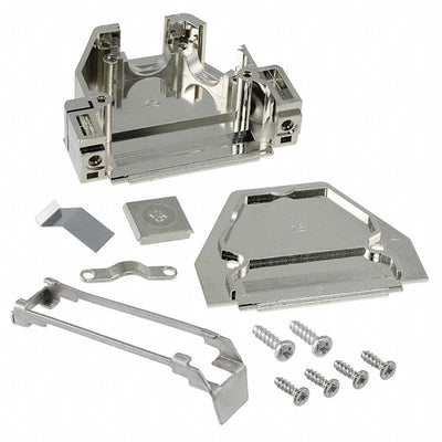 165X11379X by Conec - CONNECTOR BACKSHELL 25P 45/180DEG SHD