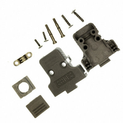 165X11869XE by Conec - CONNECTOR BACKSHELL 9POS 180DEG GRAY