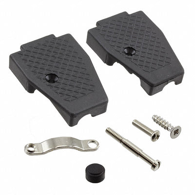 165X13019X by Conec - CONNECTOR BACKSHELL 9P 45/180DEG BLK