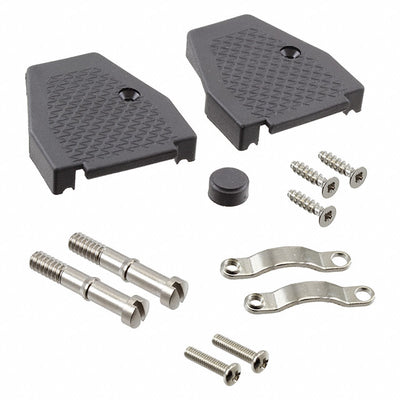 165X13029X by Conec - CONNECTOR BACKSHELL 15P 45/180DEG BLK