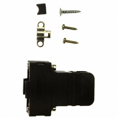 165X13419XE by Conec - CONNECTOR BACKSHELL 9POS 90DEG BLACK