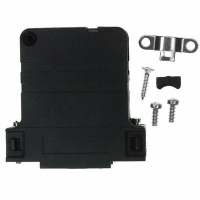 165X13439XE by Conec - CONNECTOR BACKSHELL 25POS 90DEG BLACK