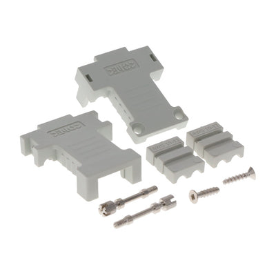165X17949X by Conec - CONNECTOR BACKSHELL 2POS 180DEG GRAY
