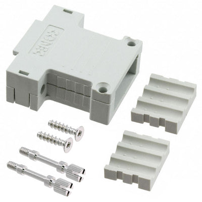 165X17979X by Conec - CONNECTOR BACKSHELL 3POS 180DEG GRAY