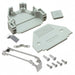 165X511299X by Conec - CONNECTOR BACKSHELL 25P 45/180DEG GRY