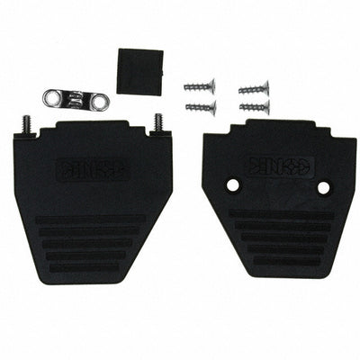 165X11249XE by Conec - CONNECTOR BACKSHELL 15P 45/180DEG BLK