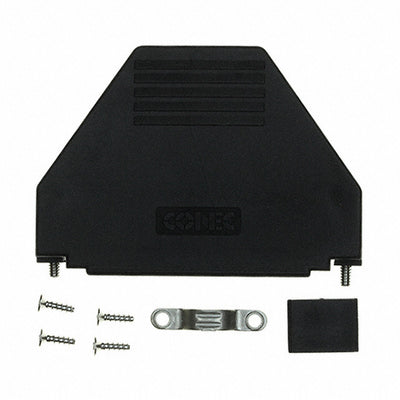 165X11269XE by Conec - CONNECTOR BACKSHELL 37P 45/180DEG BLK