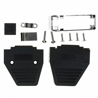 165X11289XE by Conec - CONNECTOR BACKSHELL 15P 45/180DEG BLK