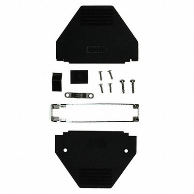 165X11309XE by Conec - CONNECTOR BACKSHELL 37P 45/180DEG BLK