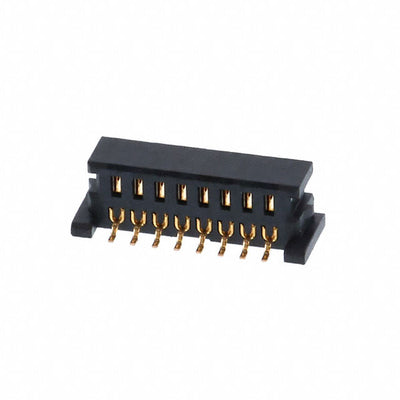 1674000-2 by TE Connectivity AMP Connectors - CONNECTOR HDR 8POS 0.039 GOLD SMD R/A