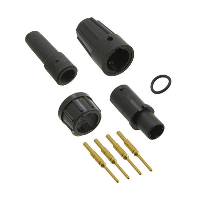 16880-4PG-522 by Conxall/Switchcraft - CONNECTOR PLUG MALE 4POS GOLD CRIMP