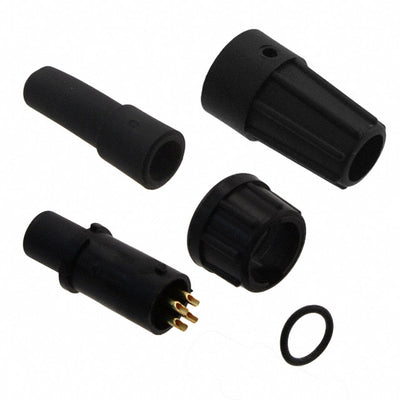 16882-4PG-522 by Conxall/Switchcraft - CONNECTOR PLUG MALE 4P GOLD SLDR CUP