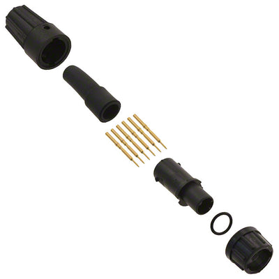 16980-6PG-522 by Conxall/Switchcraft - CONNECTOR PLUG MALE 6POS GOLD CRIMP