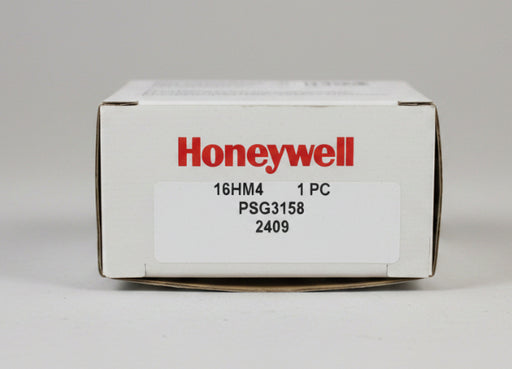 Honeywell product packaging with model number 16HM4 on a white background