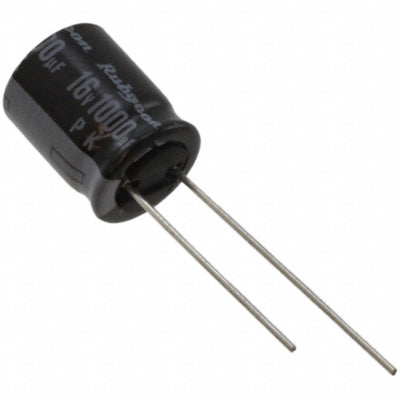 16PK1000MEFC10X12.5 by Rubycon - ALUMIN CAP 1000UF 20% 16V RADIAL