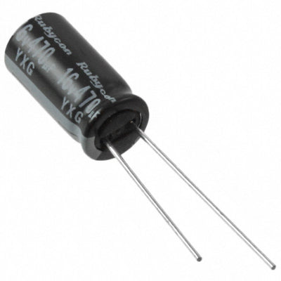 16YXG470MEFC8X16 by Rubycon - ALUMIN CAP 470UF 20% 16V RADIAL