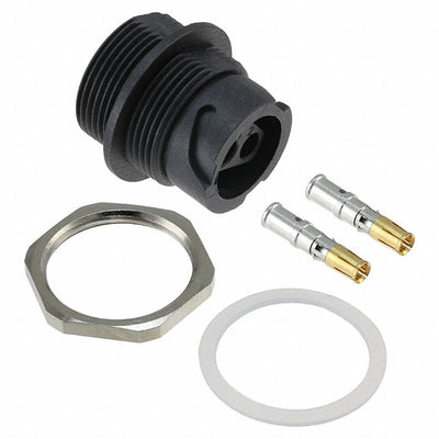 17-400133 by Conec - CONNECTOR RECPT FMALE 2POS GOLD CRIMP