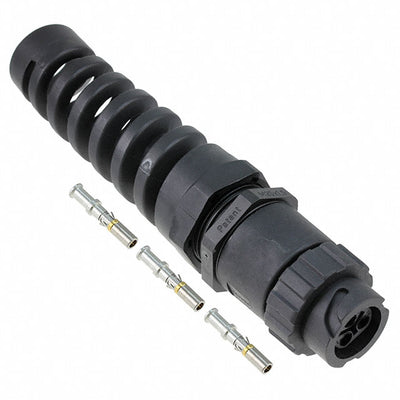 17-400163 by Conec - CONNECTOR RECPT FMALE 3POS GOLD CRIMP