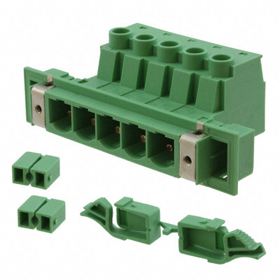 1703483 by Phoenix Contact - TERM BLK HEADER 5POS GREEN
