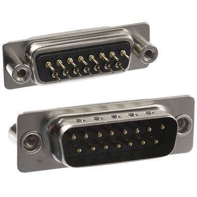 171-015-113R021 by NorComp Inc. - CONNECTOR D-SUB PLUG 15P PNL MNT SLDR