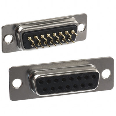 171-015-213R001 by NorComp Inc. - CONNECTOR D-SUB RCPT 15P PNL MNT SLDR