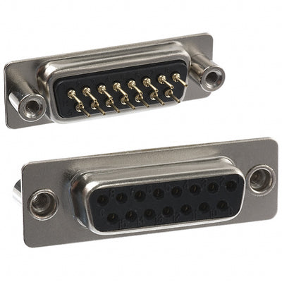 171-015-213R021 by NorComp Inc. - CONNECTOR D-SUB RCPT 15P PNL MNT SLDR