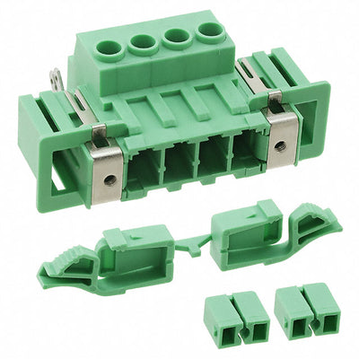 1716742 by Phoenix Contact - TERM BLK HEADER 4POS GREEN