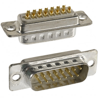 172-015-102-001 by NorComp Inc. - CONNECTOR D-SUB PLUG 15POS PNL MNT