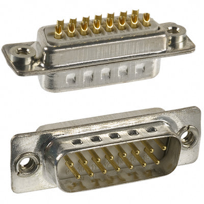 172-015-102-011 by NorComp Inc. - CONNECTOR D-SUB PLUG 15POS PNL MNT
