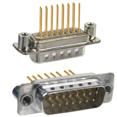 172-015-142-021 by NorComp Inc. - CONNECTOR D-SUB PLUG 15POS PNL MNT WW