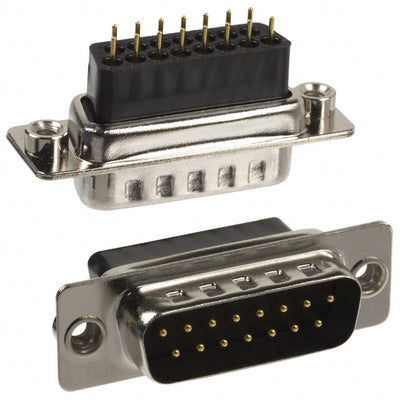 172-015-183L011 by NorComp Inc. - CONNECTOR D-SUB PLUG 15P PNL MNT SLDR