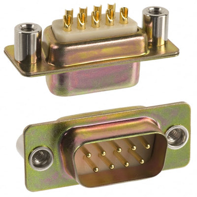 172-E09-101-021 by NorComp Inc. - CONNECTOR D-SUB PLUG 9POS PNL MNT