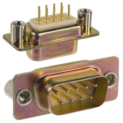 172-E09-111-021 by NorComp Inc. - CONNECTOR D-SUB PLUG 9P PNL MNT SLDR