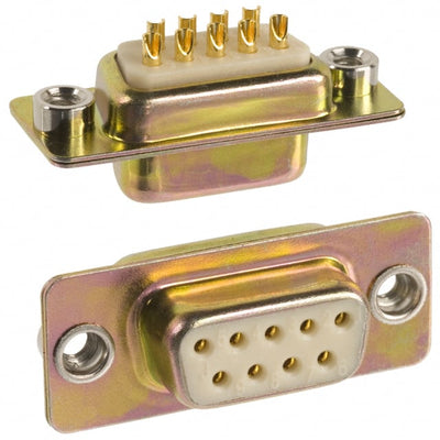 172-E09-201R021 by NorComp Inc. - CONNECTOR D-SUB RCPT 9POS PNL MNT