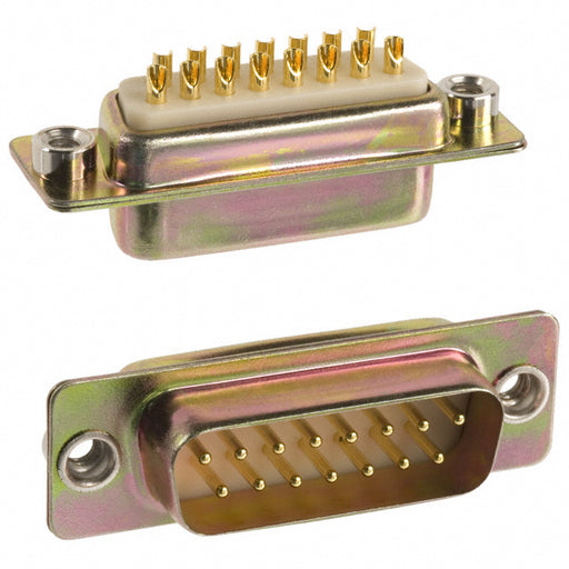 172-E15-101R011 by NorComp Inc. - CONNECTOR D-SUB PLUG 15POS PNL MNT