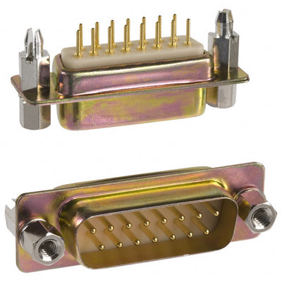 172-E15-111R911 by NorComp Inc. - CONNECTOR D-SUB PLUG 15P PNL MNT SLDR