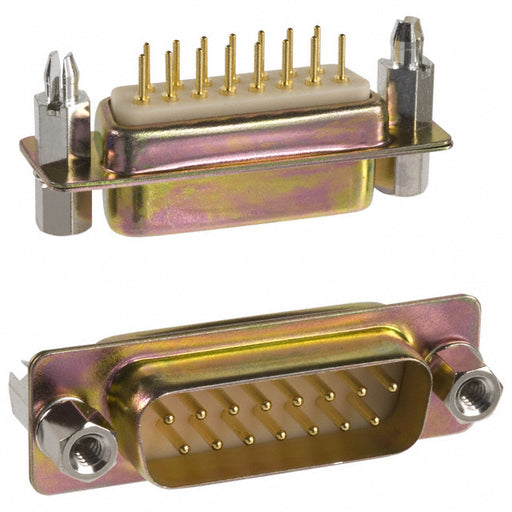 172-E15-111R911 by NorComp Inc. - CONNECTOR D-SUB PLUG 15P PNL MNT SLDR