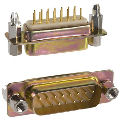 172-E15-111-911 by NorComp Inc. - CONNECTOR D-SUB PLUG 15P PNL MNT SLDR