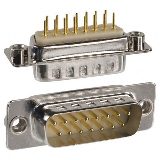 172-E15-113R011 by NorComp Inc. - CONNECTOR D-SUB PLUG 15P PNL MNT SLDR