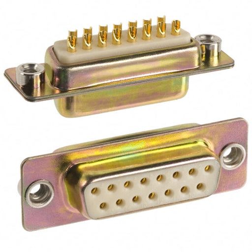172-E15-201R011 by NorComp Inc. - CONNECTOR D-SUB RCPT 15POS PNL MNT