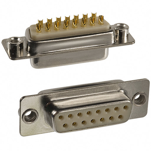 172-E15-203R011 by NorComp Inc. - CONNECTOR D-SUB RCPT 15POS PNL MNT