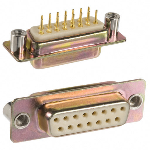 172-E15-211R021 by NorComp Inc. - CONNECTOR D-SUB RCPT 15P PNL MNT SLDR
