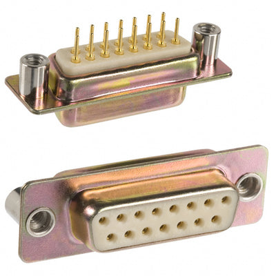 172-E15-211-021 by NorComp Inc. - CONNECTOR D-SUB RCPT 15P PNL MNT SLDR